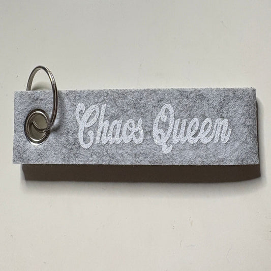 Personalisierbarer Schlüsselanhänger "Chaos Queen"