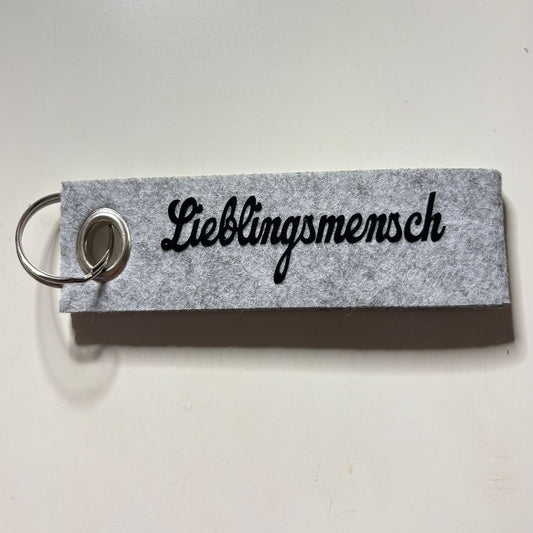 Personalisierbarer Schlüsselanhänger "Lieblingsmensch"